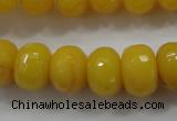 CCN1396 15.5 inches 10*14mm faceted rondelle candy jade beads