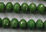 CCN1406 15.5 inches 10*14mm faceted rondelle candy jade beads