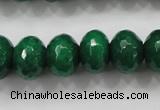 CCN1416 15.5 inches 10*14mm faceted rondelle candy jade beads