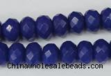 CCN155 15.5 inches 8*12mm faceted rondelle candy jade beads