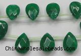 CCN1584 15.5 inches 10*14mm briolette candy jade beads wholesale