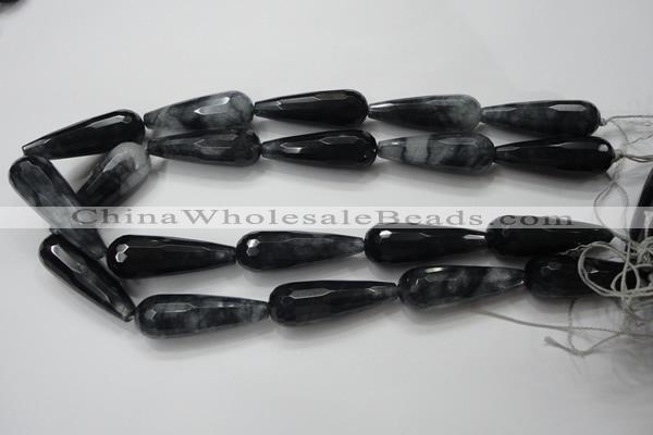 CCN1614 15.5 inches 14*40mm faceted teardrop candy jade beads