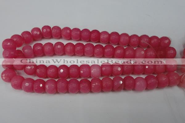 CCN164 15.5 inches 12*16mm faceted rondelle candy jade beads