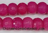 CCN165 15.5 inches 12*16mm faceted rondelle candy jade beads