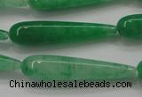 CCN1665 15.5 inches 8*40mm teardrop candy jade beads wholesale