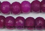 CCN167 15.5 inches 12*16mm faceted rondelle candy jade beads