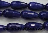 CCN1692 15.5 inches 10*20mm faceted teardrop candy jade beads wholesale