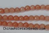 CCN1810 15 inches 4mm faceted round candy jade beads wholesale