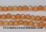 CCN1820 15 inches 4mm faceted round candy jade beads wholesale