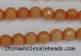 CCN1822 15 inches 8mm faceted round candy jade beads wholesale