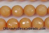 CCN1824 15 inches 12mm faceted round candy jade beads wholesale