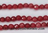 CCN1840 15 inches 4mm faceted round candy jade beads wholesale