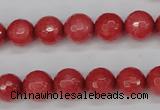 CCN1843 15 inches 10mm faceted round candy jade beads wholesale