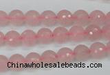 CCN1851 15 inches 6mm faceted round candy jade beads wholesale