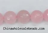 CCN1855 15 inches 14mm faceted round candy jade beads wholesale