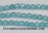 CCN1860 15 inches 4mm faceted round candy jade beads wholesale