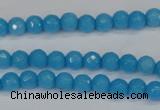 CCN1870 15 inches 4mm faceted round candy jade beads wholesale