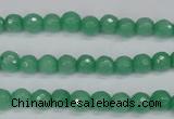 CCN1880 15 inches 4mm faceted round candy jade beads wholesale