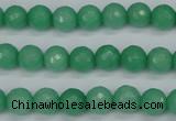 CCN1882 15 inches 8mm faceted round candy jade beads wholesale