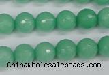 CCN1883 15 inches 10mm faceted round candy jade beads wholesale