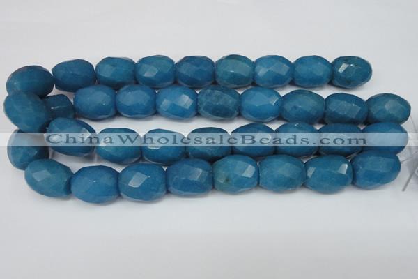 CCN189 15.5 inches 18*22mm faceted drum candy jade beads