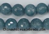 CCN1915 15 inches 14mm faceted round candy jade beads wholesale