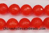 CCN1955 15 inches 14mm faceted round candy jade beads wholesale