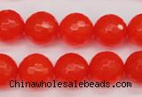 CCN1955 15 inches 14mm faceted round candy jade beads wholesale