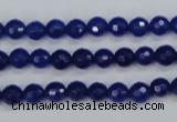 CCN1961 15 inches 6mm faceted round candy jade beads wholesale