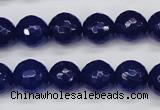 CCN1964 15 inches 12mm faceted round candy jade beads wholesale