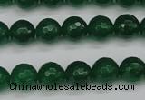 CCN1975 15 inches 14mm faceted round candy jade beads wholesale