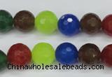 CCN1984 15 inches 12mm faceted round candy jade beads wholesale