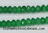 CCN1997 15 inches 5*8mm faceted rondelle candy jade beads wholesale