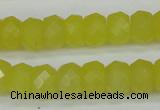 CCN2006 15 inches 8*12mm faceted rondelle candy jade beads wholesale