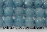 CCN2019 15 inches 12mm faceted round candy jade beads wholesale