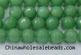 CCN2030 15 inches 6mm faceted round candy jade beads wholesale