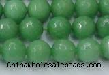 CCN2033 15 inches 12mm faceted round candy jade beads wholesale