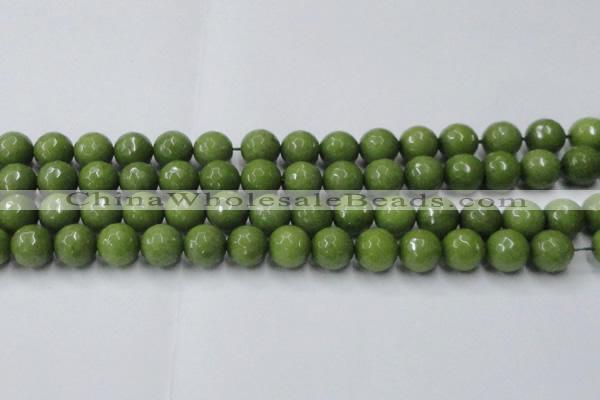 CCN2041 15 inches 14mm faceted round candy jade beads wholesale