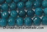 CCN2044 15 inches 6mm faceted round candy jade beads wholesale