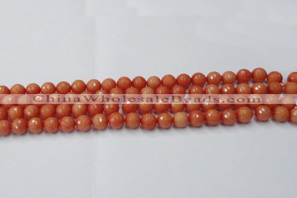 CCN2052 15 inches 8mm faceted round candy jade beads wholesale