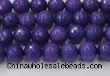 CCN2058 15 inches 6mm faceted round candy jade beads wholesale