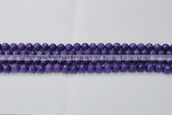 CCN2059 15 inches 8mm faceted round candy jade beads wholesale