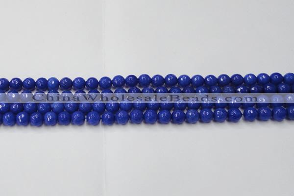 CCN2065 15 inches 6mm faceted round candy jade beads wholesale