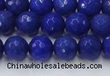 CCN2068 15 inches 12mm faceted round candy jade beads wholesale