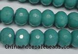 CCN2103 15.5 inches 8*12mm faceted rondelle candy jade beads