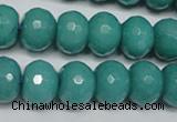 CCN2104 15.5 inches 10*14mm faceted rondelle candy jade beads