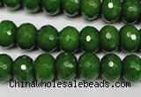 CCN2108 15.5 inches 6*10mm faceted rondelle candy jade beads