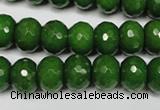 CCN2109 15.5 inches 8*12mm faceted rondelle candy jade beads