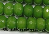 CCN2111 15.5 inches 12*16mm faceted rondelle candy jade beads