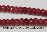 CCN2126 15.5 inches 5*8mm faceted rondelle candy jade beads